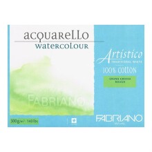 Artistico Rough Sulu Boya Blok Geleneksel Beyaz 300 g 26x36 cm 20 Yaprak - Fabriano