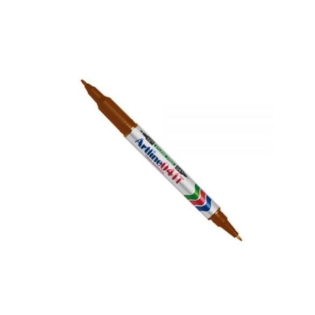 Artline 041T Çift Uçlu Permanent Kalem Kahve - 1