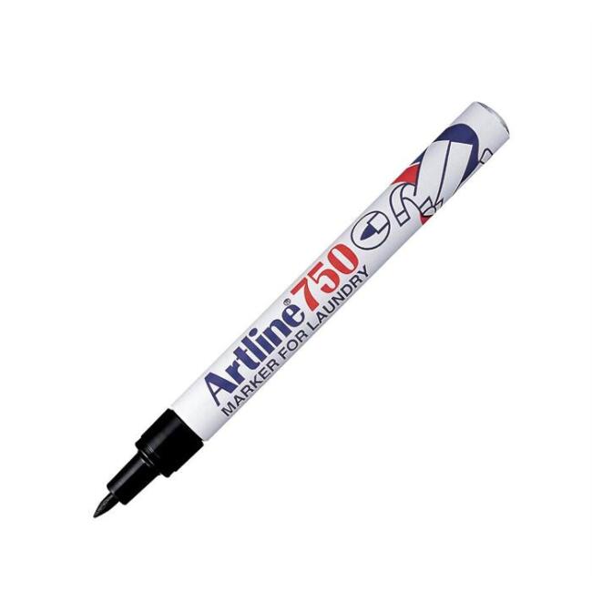 Artline 750 Yıkanabilir Çamaşır Kalemi 0,7 mm Siyah - 1