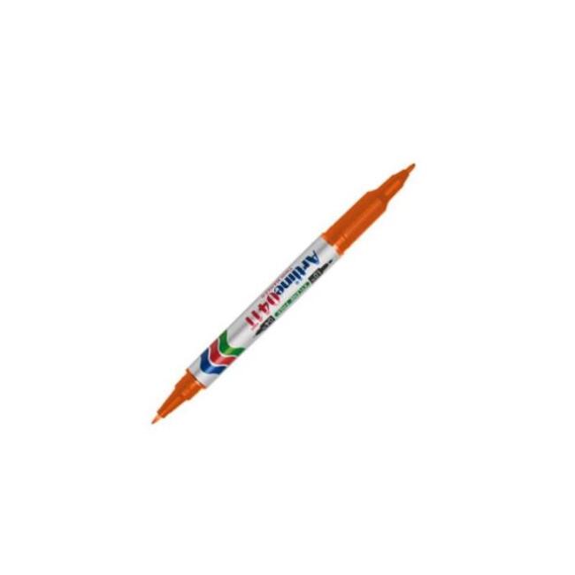 Artline Çift Uçlu Permanent Marker Turuncu (04/1mm) - 1