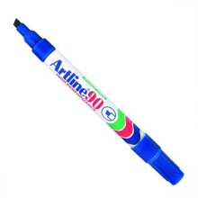 Artline EK90 Kesik Uç Permanent Marker Mavi 2/5 mm - ARTLINE