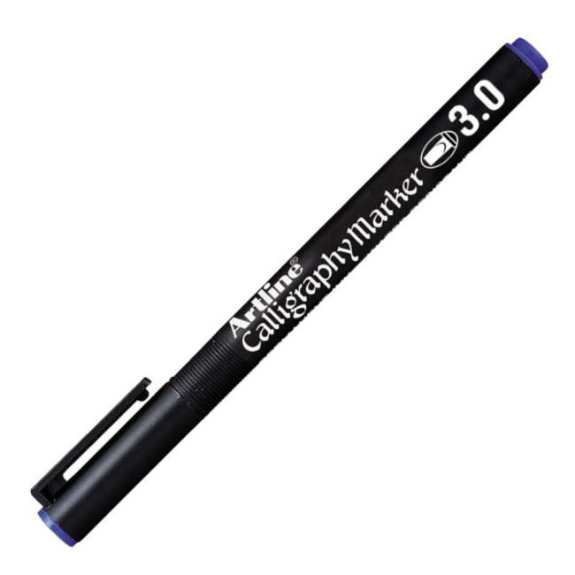 Artline Permanent Kaligrafi Kalemi 3.0 mm Mavi EK-813 - 1