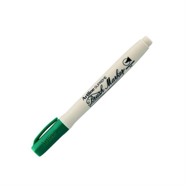 Artline Supreme Brush Pen Koyu Yeşil - 1