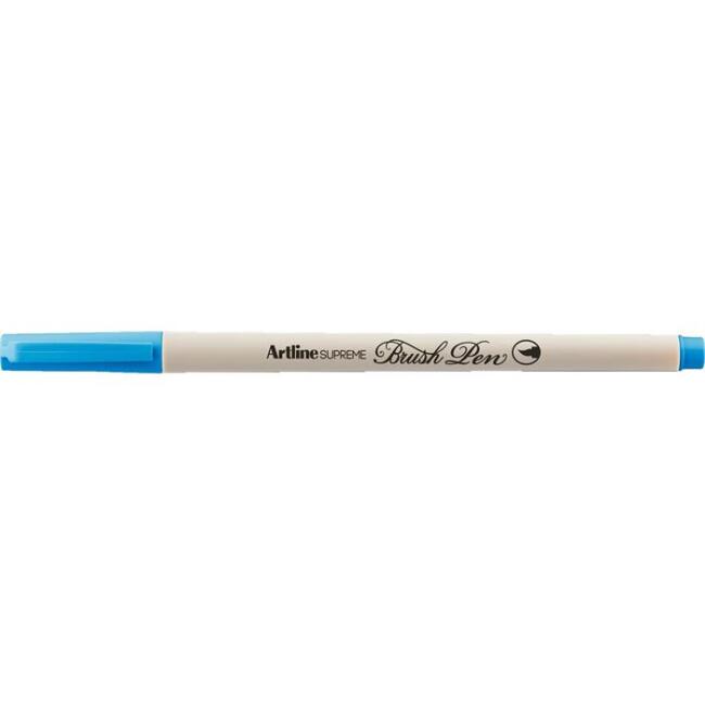 Artline Supreme Brush Uçlu Kalem Fosforlu Mavi - 1