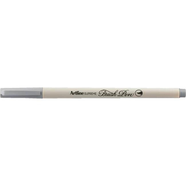 Artline Supreme Brush Uçlu Kalem Pastel Gri - 1