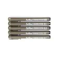 Artline Teknik Çizim Kalemi 5'li Set No:1 - 1