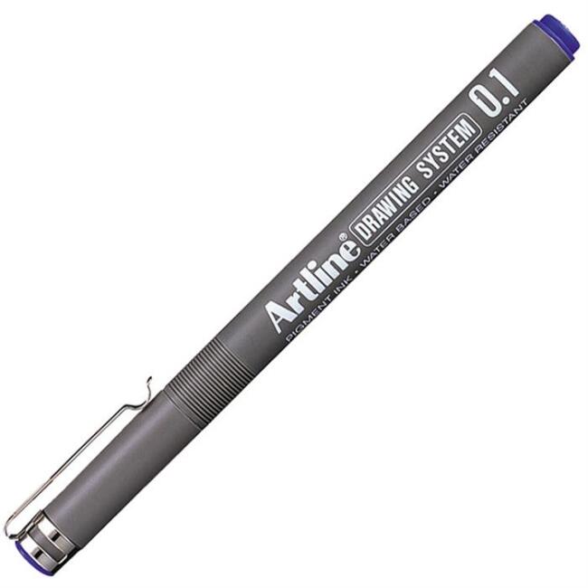 Artline Teknik Çizim Kalemi 0,1 mm Mavi - 3