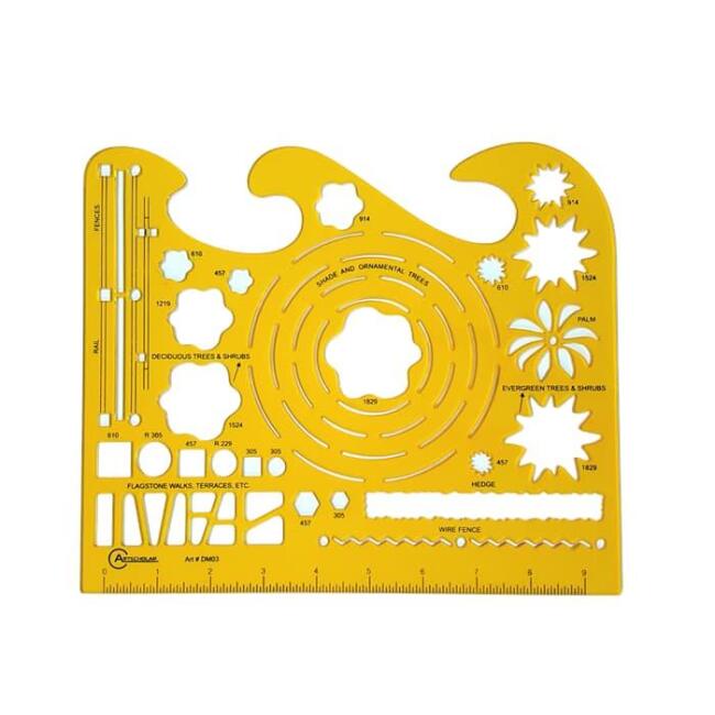 Artscholar Botanik ve Peyzaj Şablon Cetvel N:Dm-03 - 1