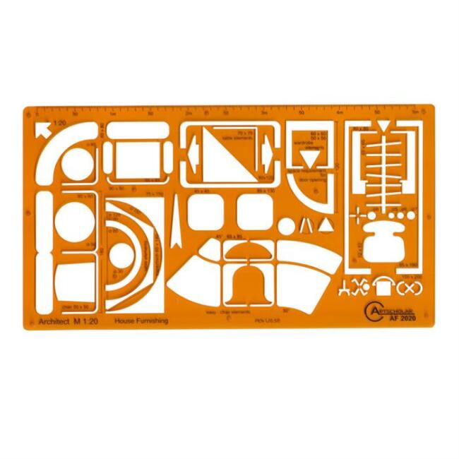 Artscholar Mobilya Şablon Cetvel 1:20 Ölçek N:Af2020 - 1