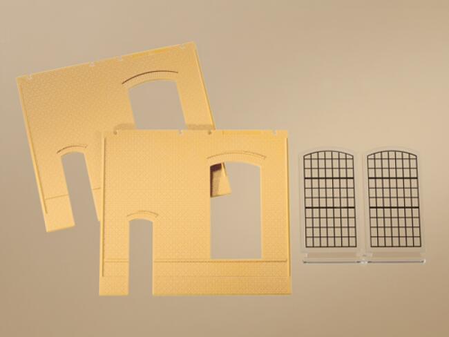 Auhagen Maket 1:87 Ölçek Pencereli Duvar N:80602 - 2