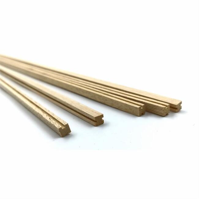 Ayous H Profil Ahşap Çıta 7 mm 50 cm - 1