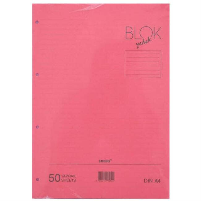 Bayındır Renkli Kolej Yedek A4 Çizgili 50’li - 1