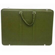 Bback Suni Deri Proje Çantası 40x55 cm Yeşil - BBACK