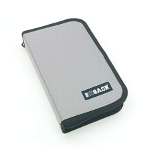 Bback Fermuarlı Kalem Kutusu 21x12x4 cm 33'lü Gri No:661 - BBack