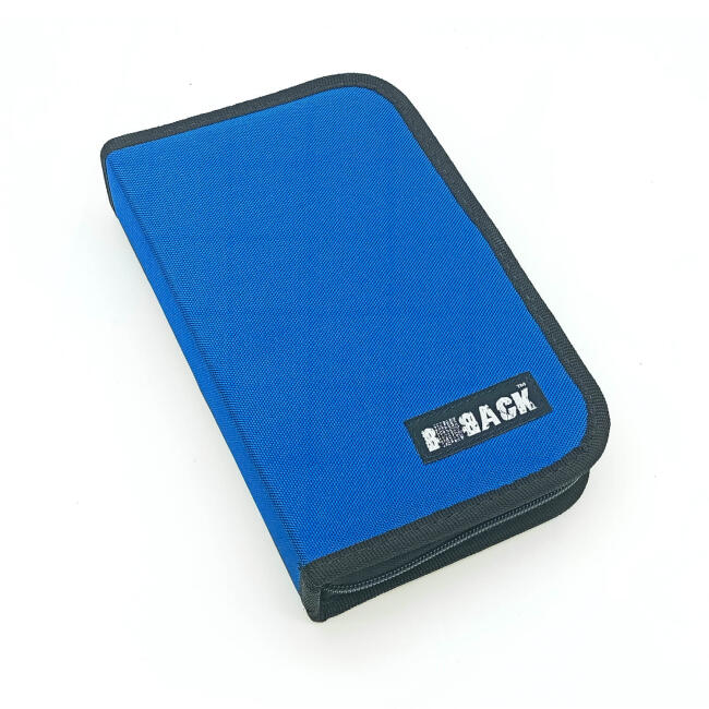 Bback Fermuarlı Kalem Kutusu 21x12x4 cm 33'lü Koyu Mavi No:659 - 1