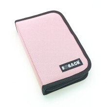 Bback Fermuarlı Kalem Kutusu 21x12x4 cm 33lü Pembe No:658 - Bback