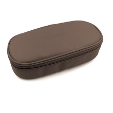 Bback Kalem Kutusu Oval Suni Deri Kahverengi - BBack
