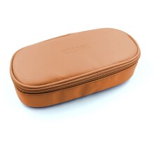 Bback Kalem Kutusu Oval Suni Deri Taba - BBack