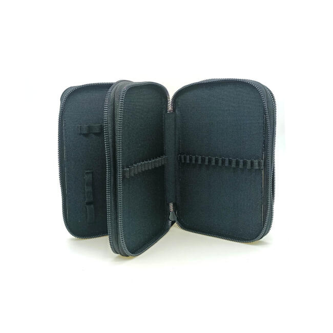 BBack Kumaş Kalem Kutusu 3 Bölmeli 57'li 20x13x7 cm Siyah - 2