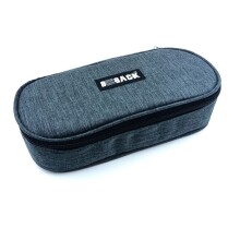 Bback Kumaş Oval Kalem Kutusu Koyu Gri - BBack