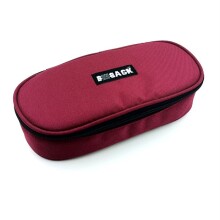 Bback Kumaş Oval Kalem Kutusu Kumaş Vişne - BBack
