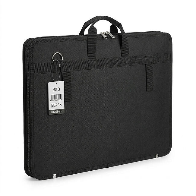 Bback Proje Çantası 40x55 cm Körüklü Siyah - 1