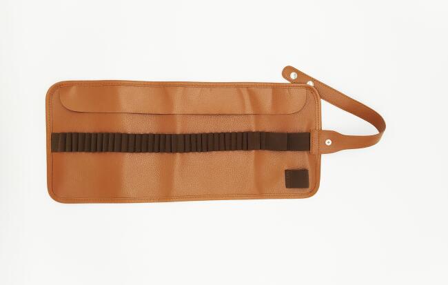 Bback Suni Deri Desenli Rulo Kalemlik Taba - 2