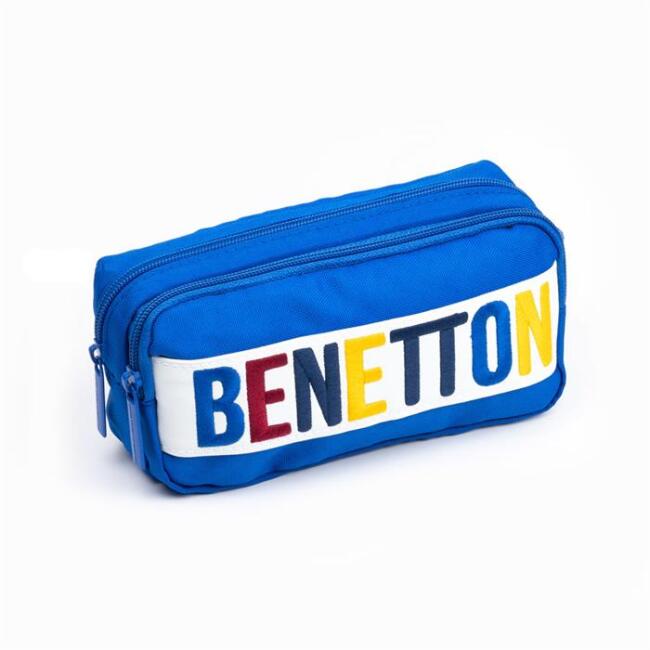 Benetton İki Bölmeli Kalemlik Mavi - 1
