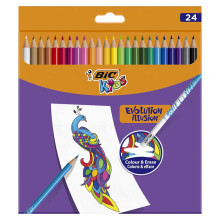Bic Kids Evolution Illusion Kuruboya Kalem Seti 24'lü 987869 - Bic