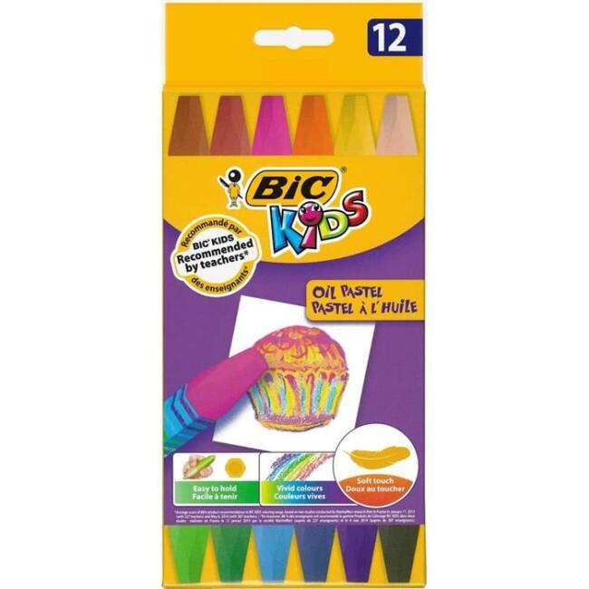 Bic Kids Oil Pastel Boya 12’li - 1