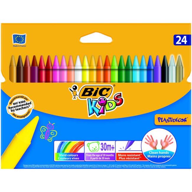 Bic Kids Plastidecor Pastel Boya 24’lü - 1