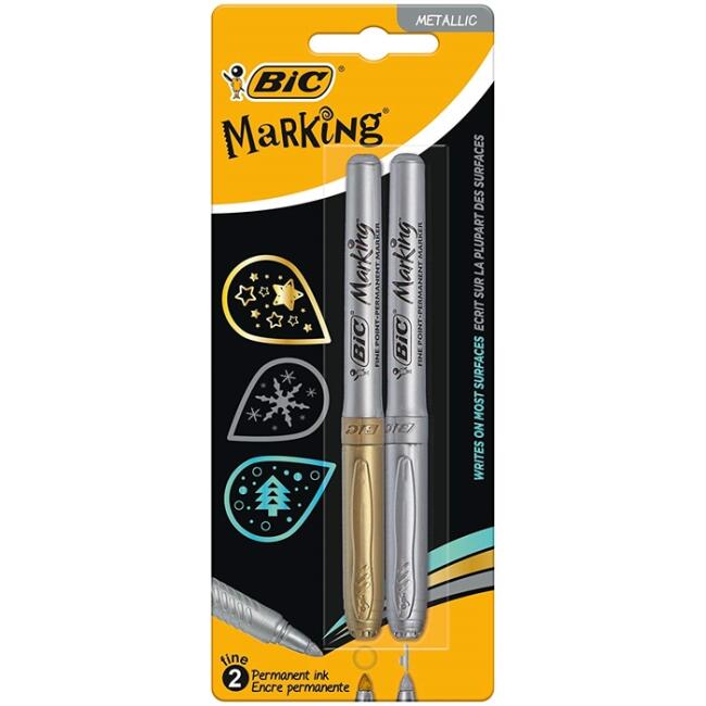 Bic Marking Color Altın ve Gümüş 2’li - 1