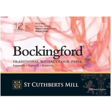 Bockingford Sulu Boya Blok Hot Press White 13x18 cm 300 g 12 Yaprak - BOCKINGFORD