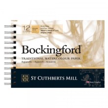 Bockingford Sulu Boya Defteri Rough White Spiralli 300 g 13x18 cm 12 Yaprak - BOCKINGFORD