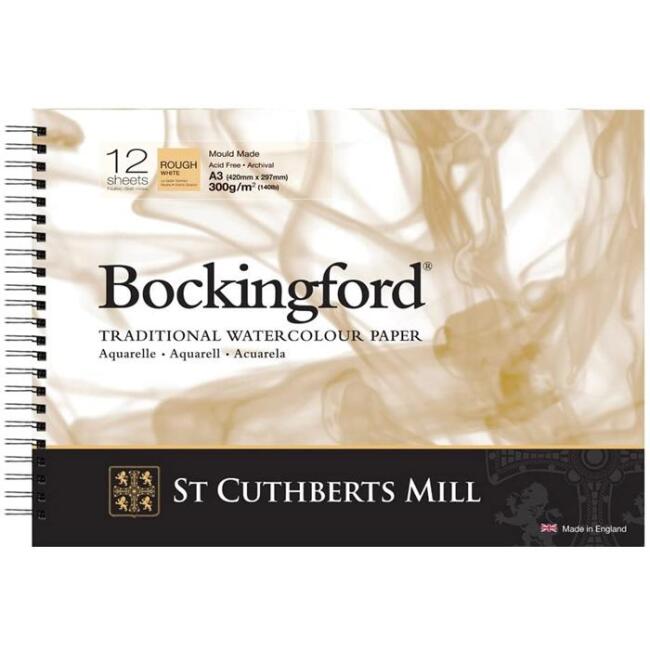 Bockingford Sulu Boya Defteri Rough White Spiralli 300 g A3 12 Yaprak - 1