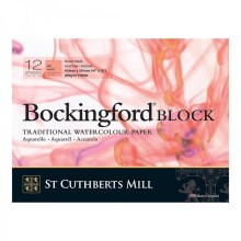Bockingford Sulu Boya Blok Hot Press White 300 g 41x31 cm 12 Yaprak - BOCKINGFORD