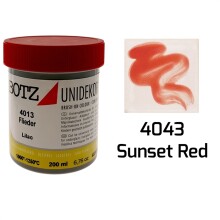 Botz Unidekor Sır Altı Boyası 200 ml Sunset Red - Botz