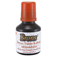 Brons Beyaz Tahta Kalemi Mürekkebi 30 cc Turuncu Br-385 - Brons