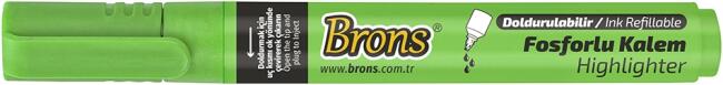 Brons Doldurulabilir Fosforlu Kalem Açık Yeşil - 2