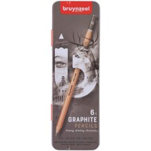 Bruynzeel Graphite Pencils Set 6’lı - Bruynzeel