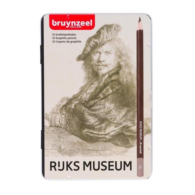 Bruynzeel Ruks Museum Dereceli Eskiz Kalem 12’li Set - 1
