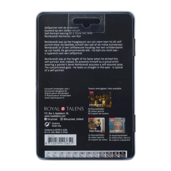 Bruynzeel Ruks Museum Dereceli Eskiz Kalem 12’li Set - 2