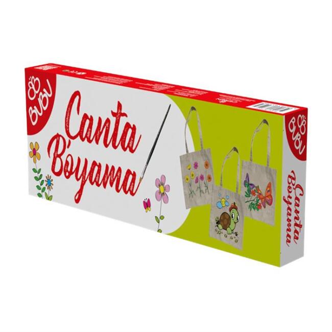 BuBu Çanta Boyama Seti (Bez Çanta + 6 Renk Akrilik Boya) - 1