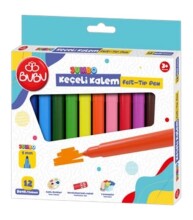 Bubu Keçeli Kalem Jumbo Set 12’li - BUBU