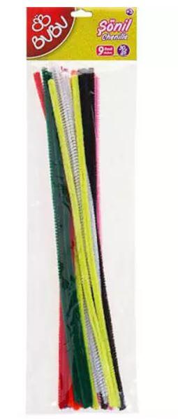 BuBu Renkli Şönil 30 cm 25’li - 1