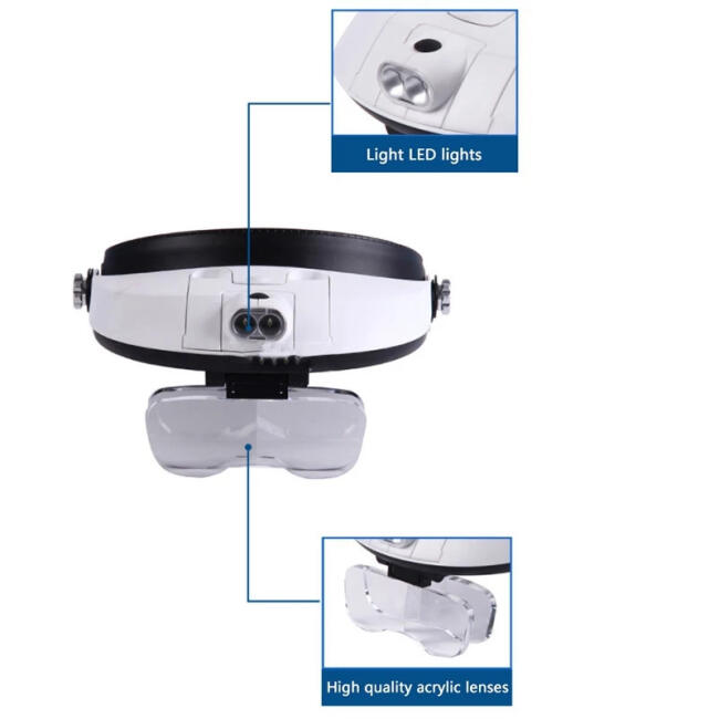 Büyüteç Basa Takılan  Işıklı N:81001-G - 2