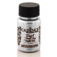 Cadence Dora Metalik Boya 50 ml Gümüş - Cadence