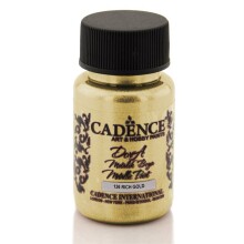 Cadence Dora Metalik Boya 50 ml Rich Gold - Cadence