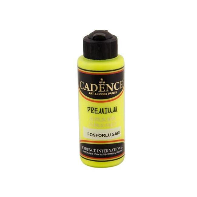 Cadence Fosforlu Premium Akrilik Sarı 120 ml - 1