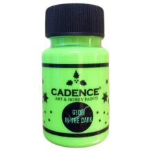 Cadence Glow In The Dark Dark Green 50 ml 581(Neon Karanlıkta parlayan boya) - CADENCE